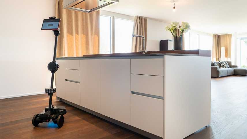 Symbolbild zum Schweizer Wohnungsmarkt: Die Wohnungsbesichtigung bequem von Zuhause aus – Per Roboter!